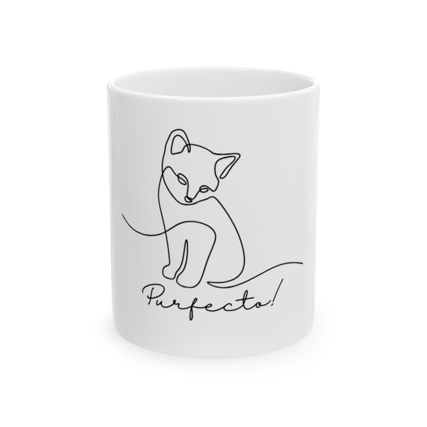 Purfecto! Cat Mug - Stylish Ceramic Coffee Cup (11oz & 15oz)