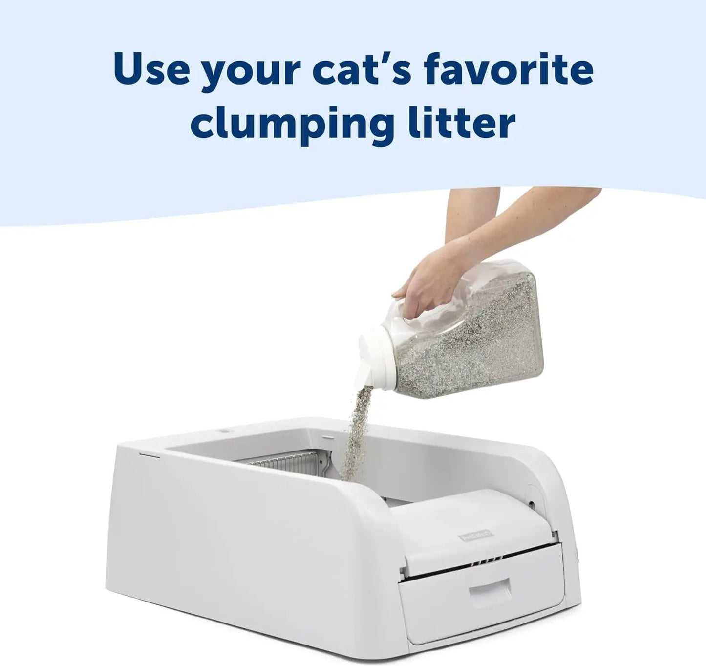 Automatic Litter Box for Clumping Litter, Self Cleaning Cat Litter Box for Single or Multiple Cats